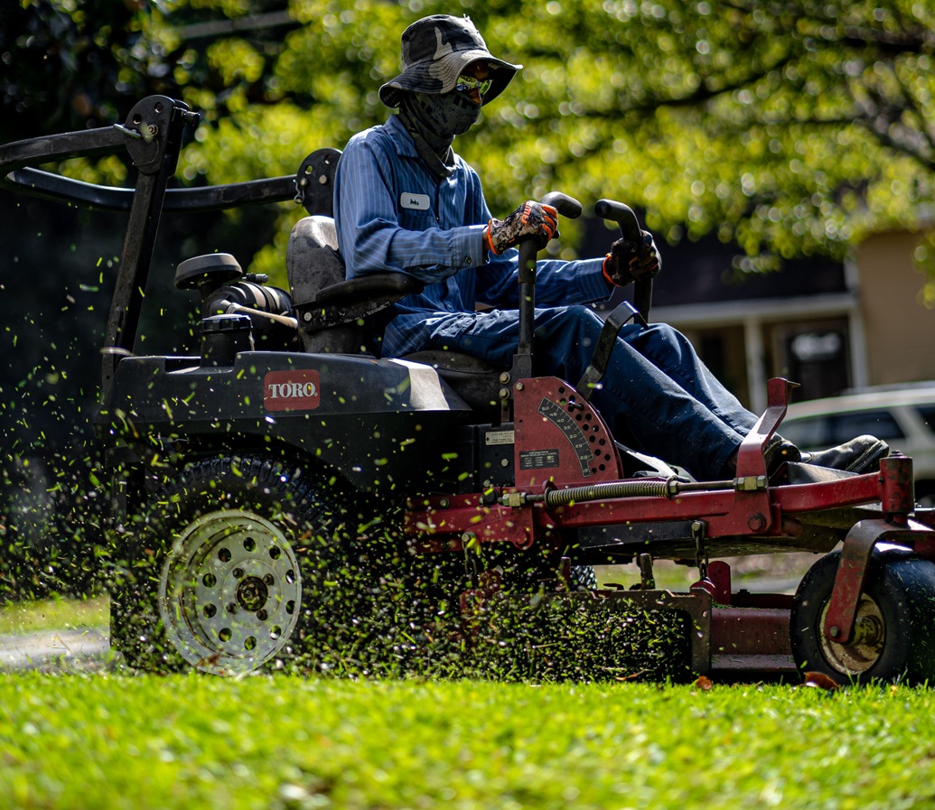 Professional lawn maintenance in Stuart, Florida